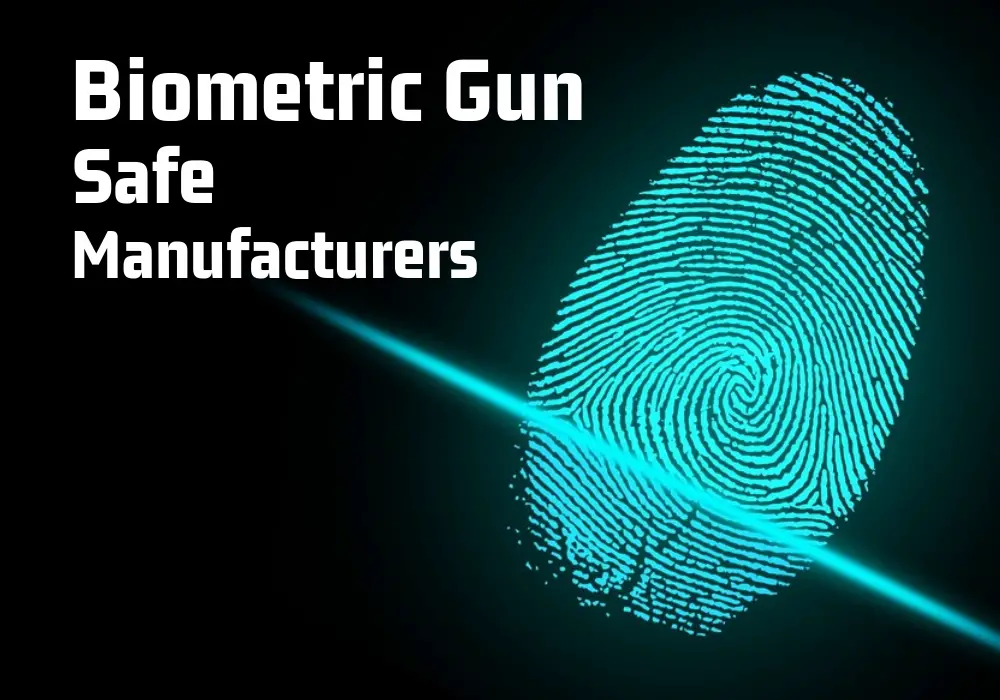 Pistol safes with biometric locks