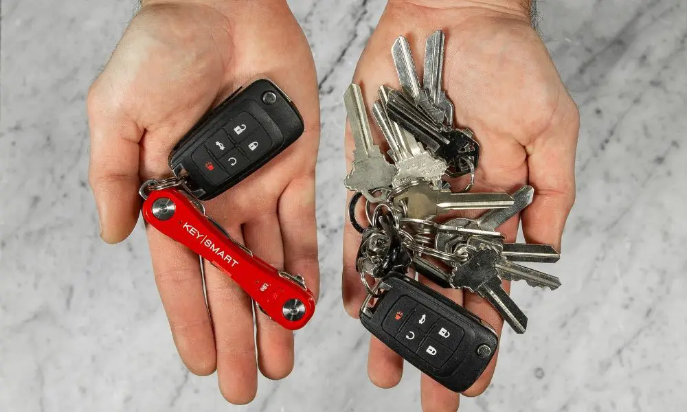 Keysmart comparison, before and after